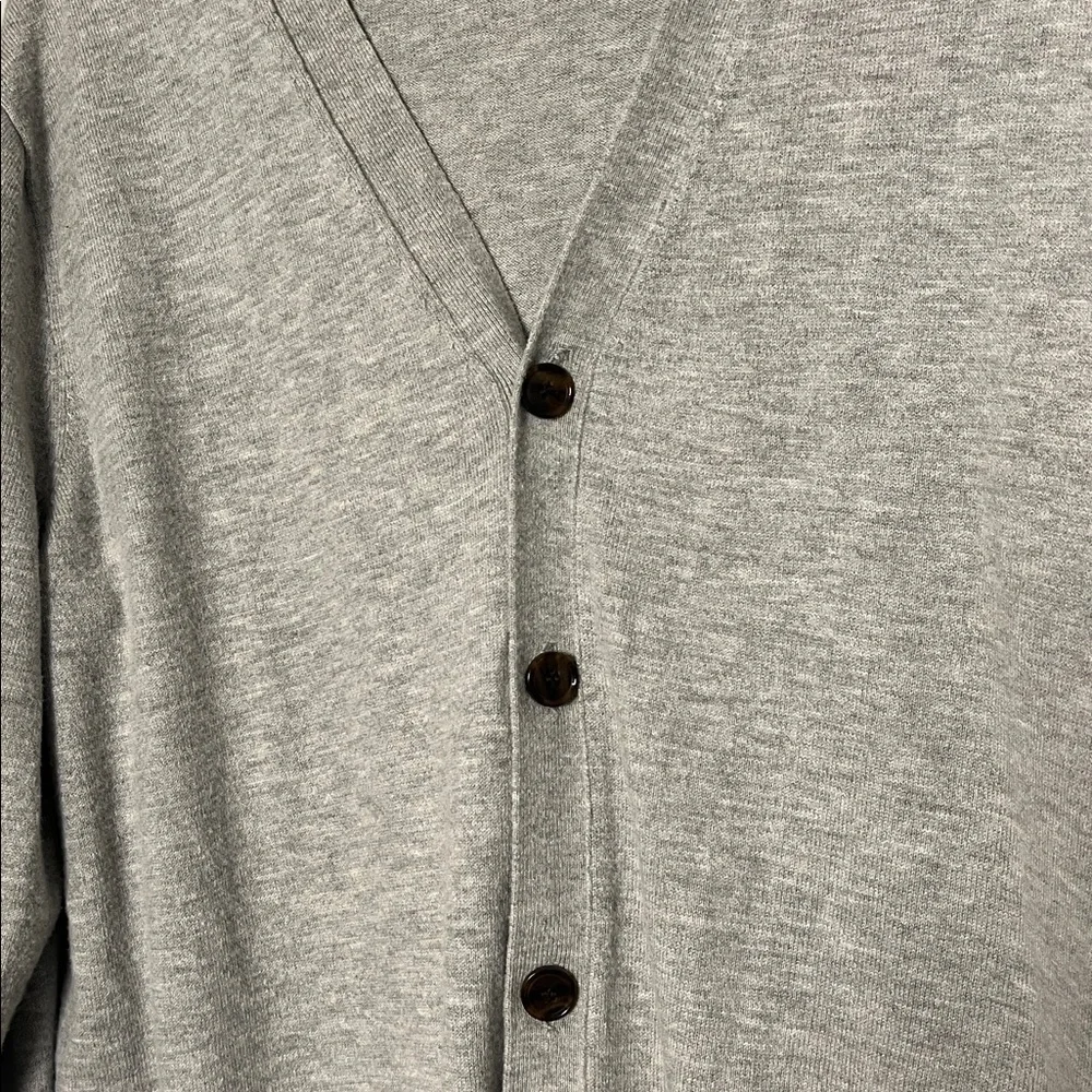 J. Crew Mercantile Gray Wool Blend Button Down Cardigan Size‎ L